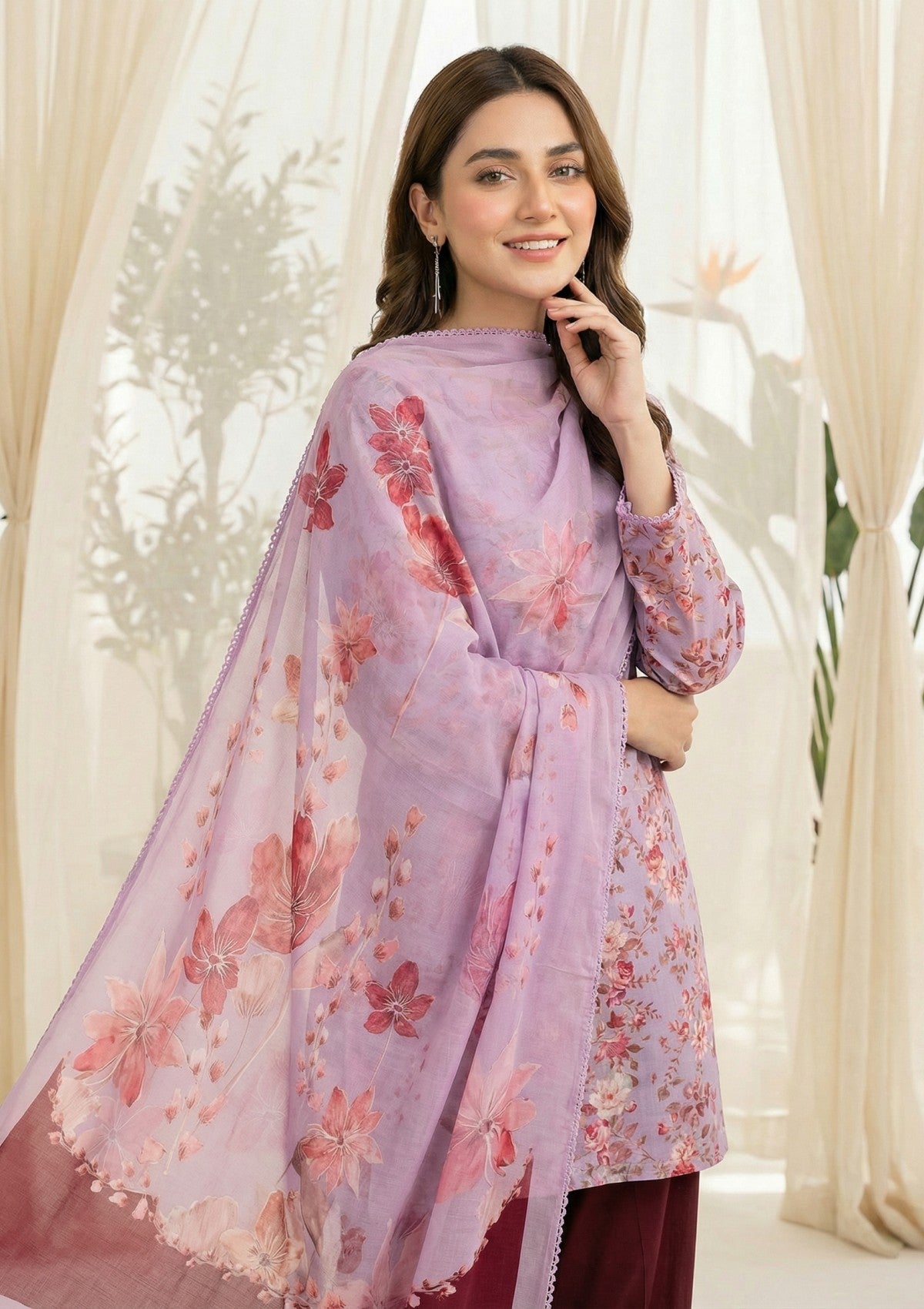 R Prints Lawn 26 Volume 3 - D#13 - DT Pink