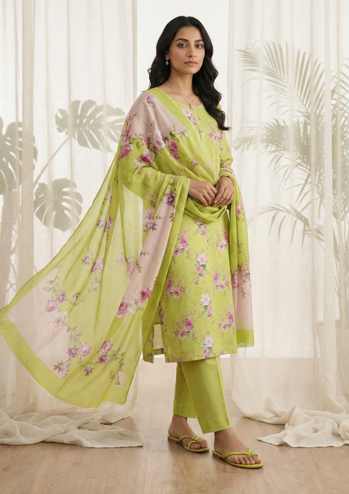 R Prints Lawn 26 Volume 3 - Lime Green