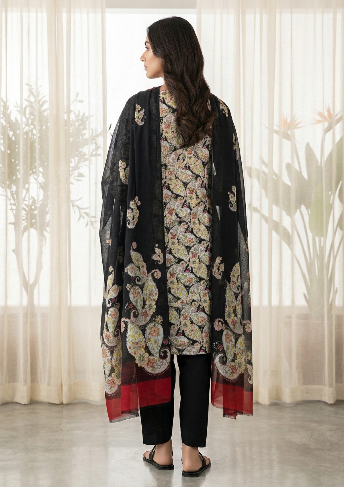 R Prints Lawn 26 Volume 3 - D#41 - B White