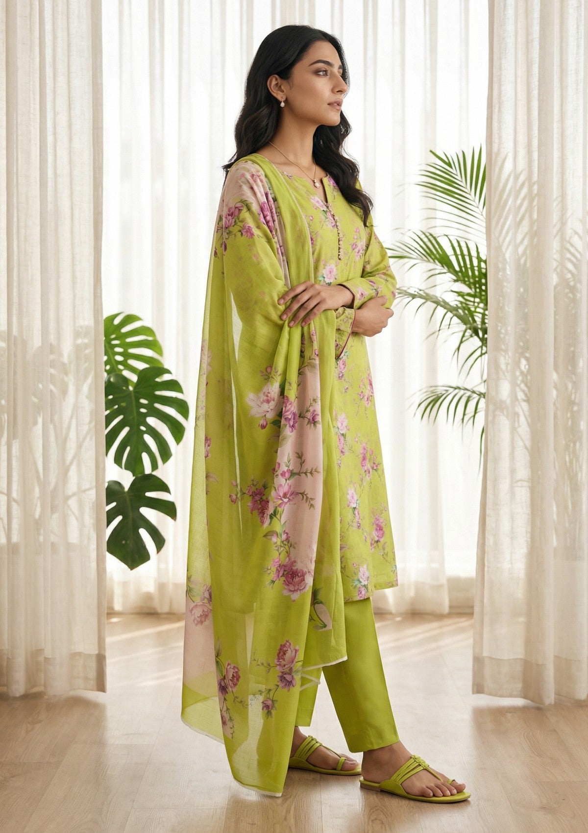 R Prints Lawn 26 Volume 3 - Lime Green