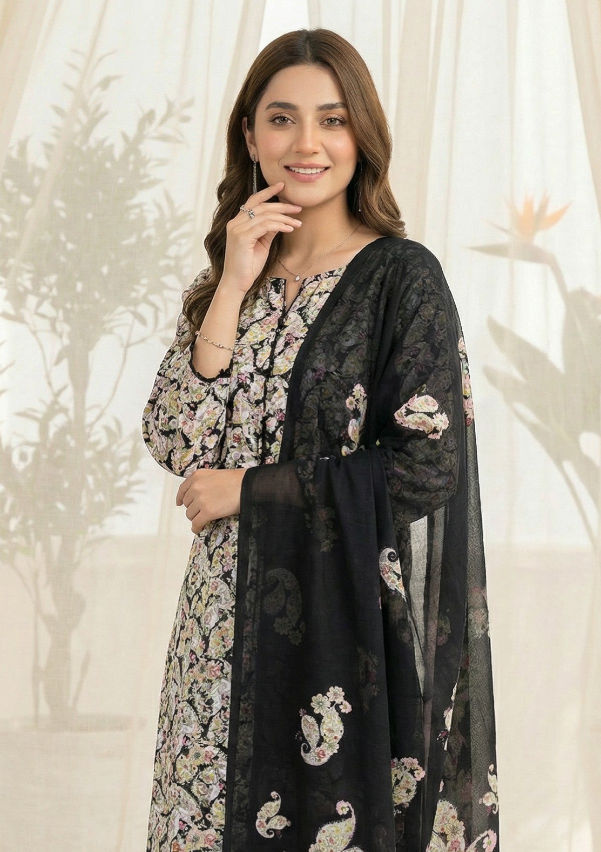 R Prints Lawn 26 Volume 3 - D#41 - B White