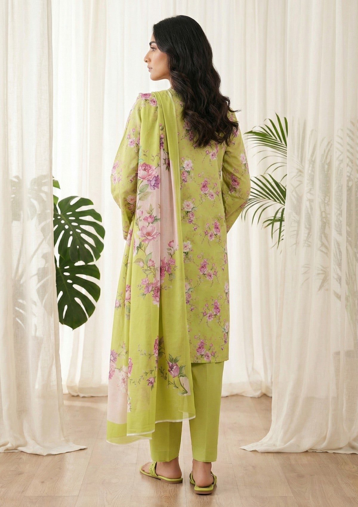 R Prints Lawn 26 Volume 3 - Lime Green