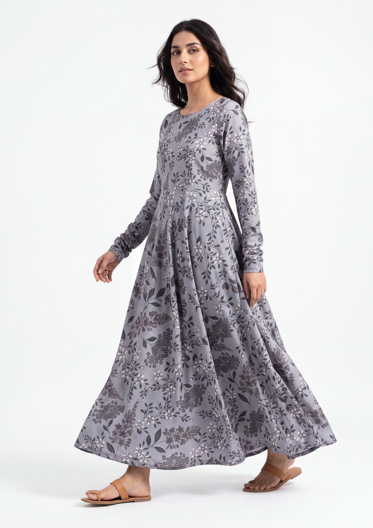 L Grey - Digital Printed - Shamoz Silk Formals 26