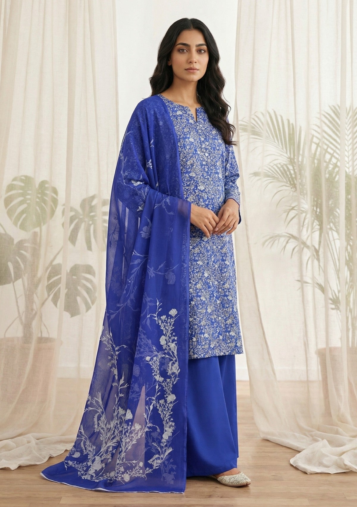 R Prints Lawn 26 Volume 3 - D#26 - Blue