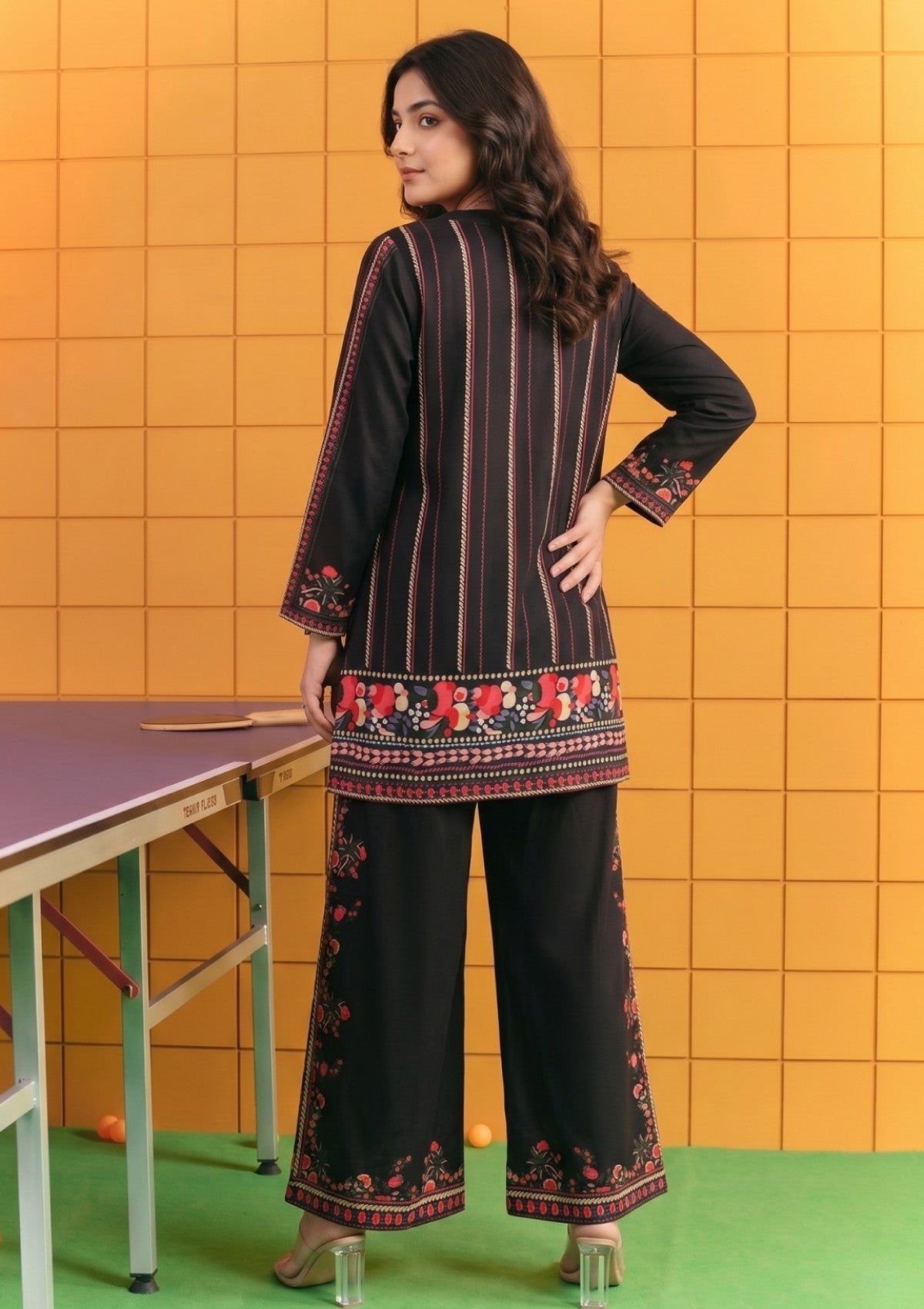 D#06 - Black - Pret - Co-Ord Set - Silk