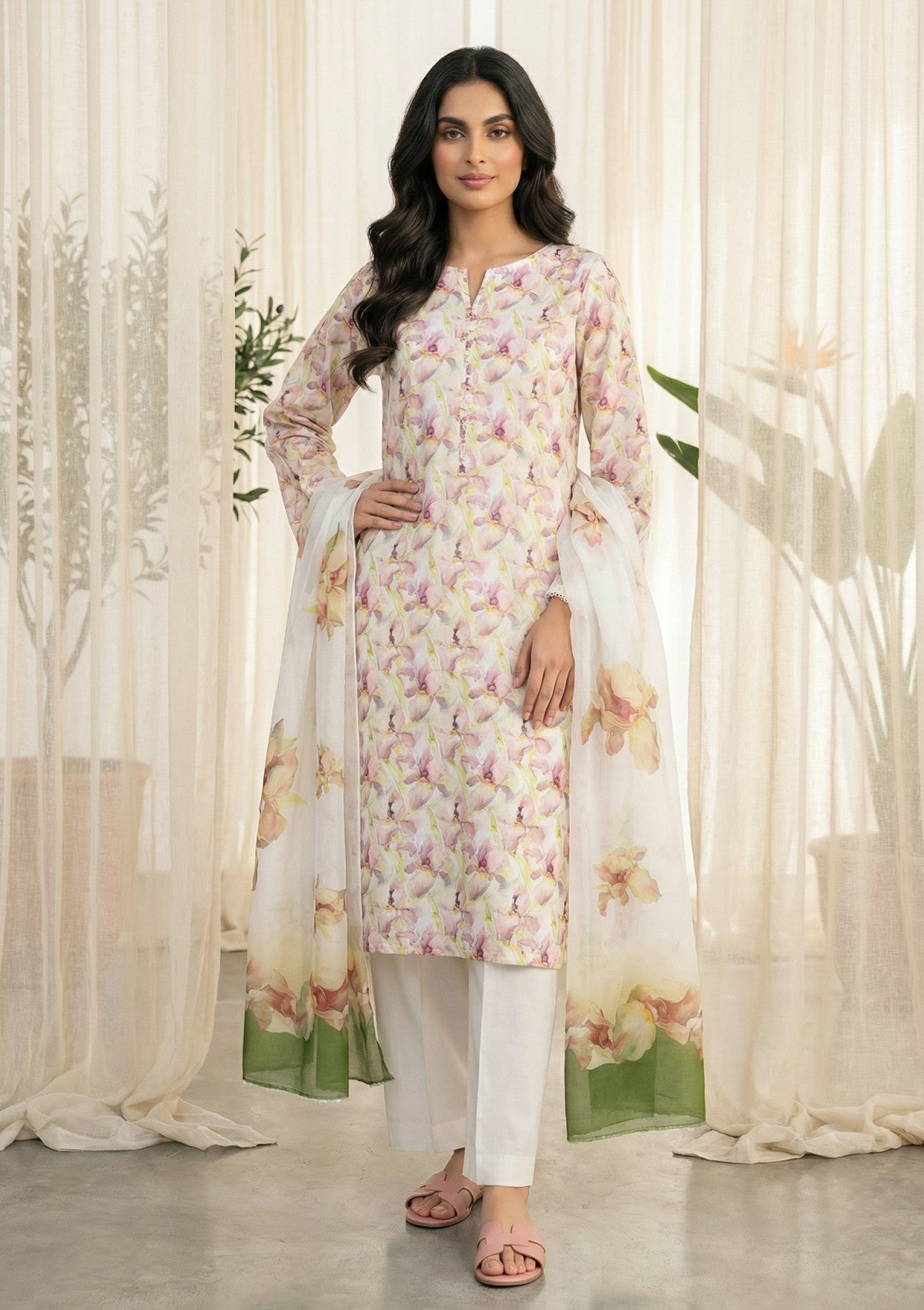 R Prints Lawn 26 Volume 3 - D#39 - G White