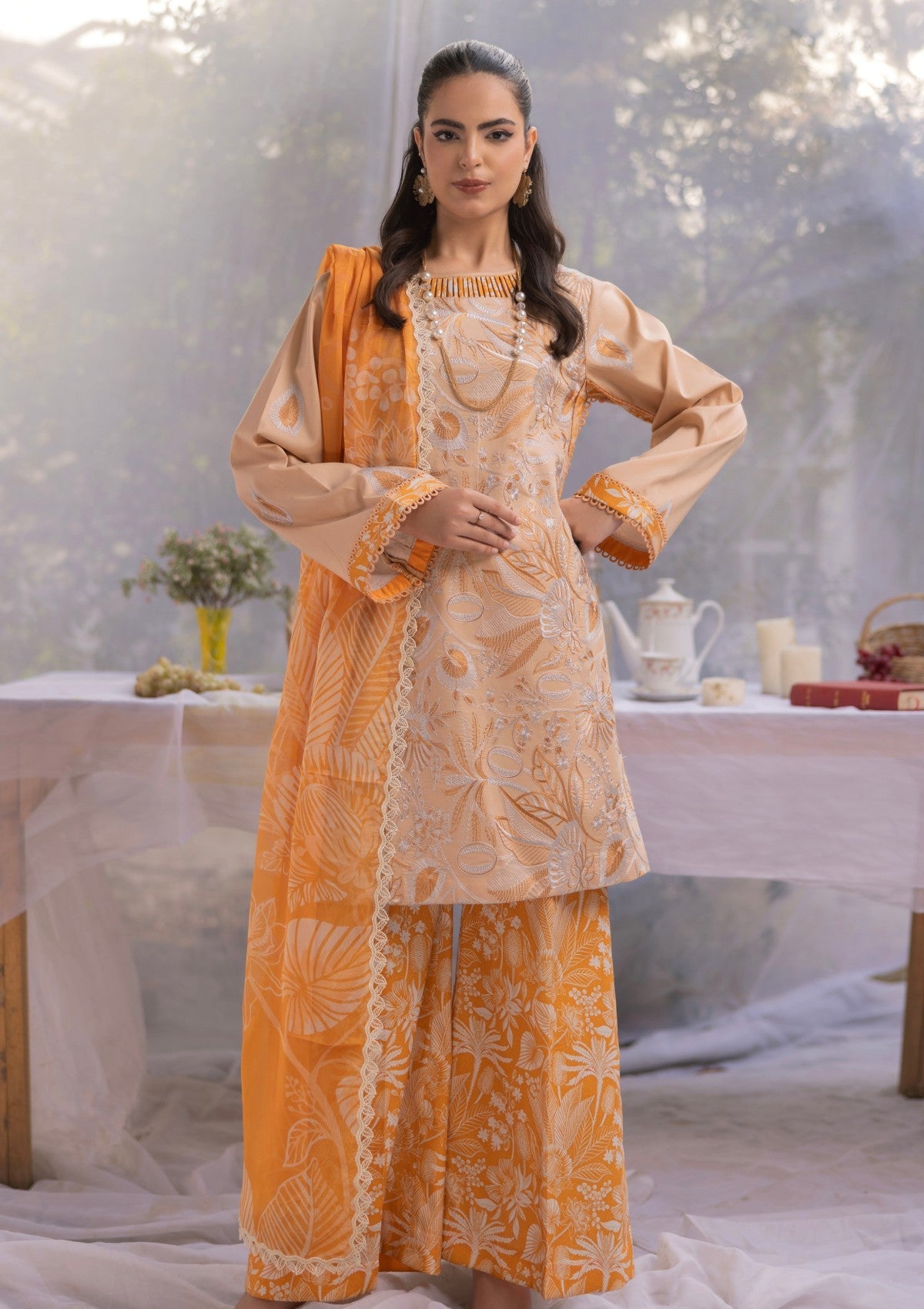 RM#10 - 3 pc - Embroidered - Muse Era - Luxury Lawn 25