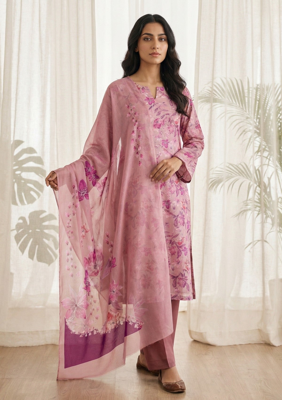 R Prints Lawn 26 Volume 3 - D#13 - T Pink