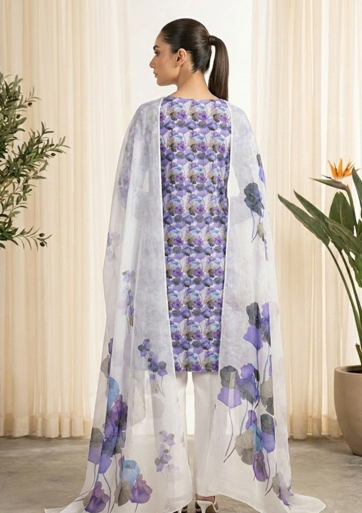 R Prints Lawn 26 Volume 3 - D#31 - Purple