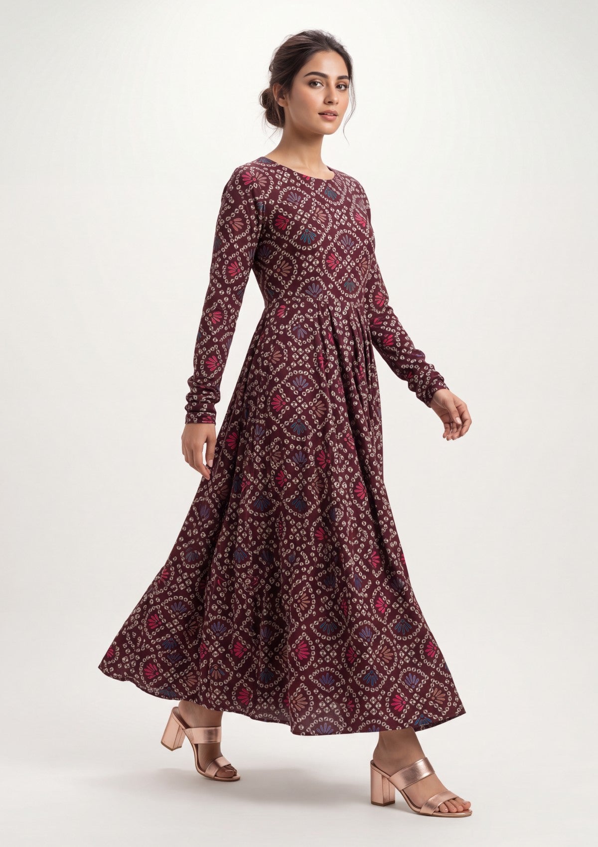 Maroon - Digital Printed - Shamoz Silk Formals 26