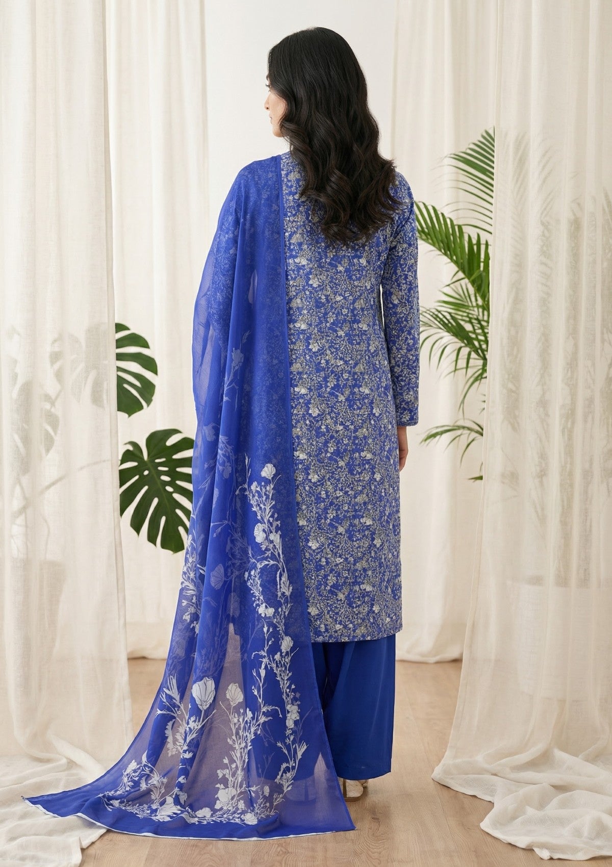 R Prints Lawn 26 Volume 3 - D#26 - Blue