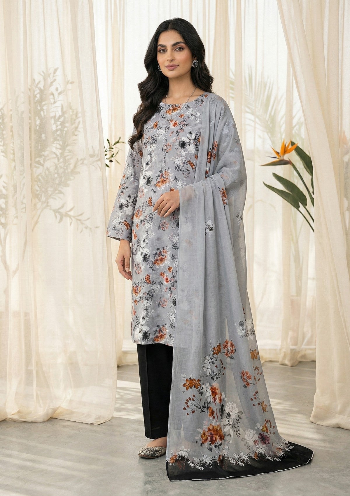 R Prints Lawn 26 Volume 3 - D#23 - Grey