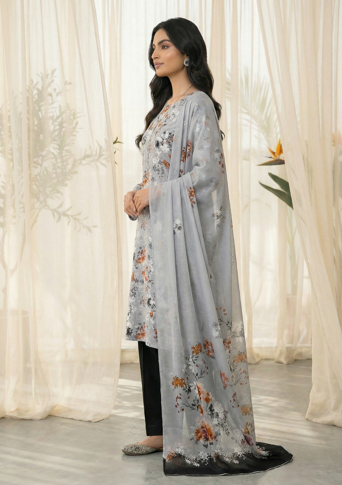 R Prints Lawn 26 Volume 3 - D#23 - Grey