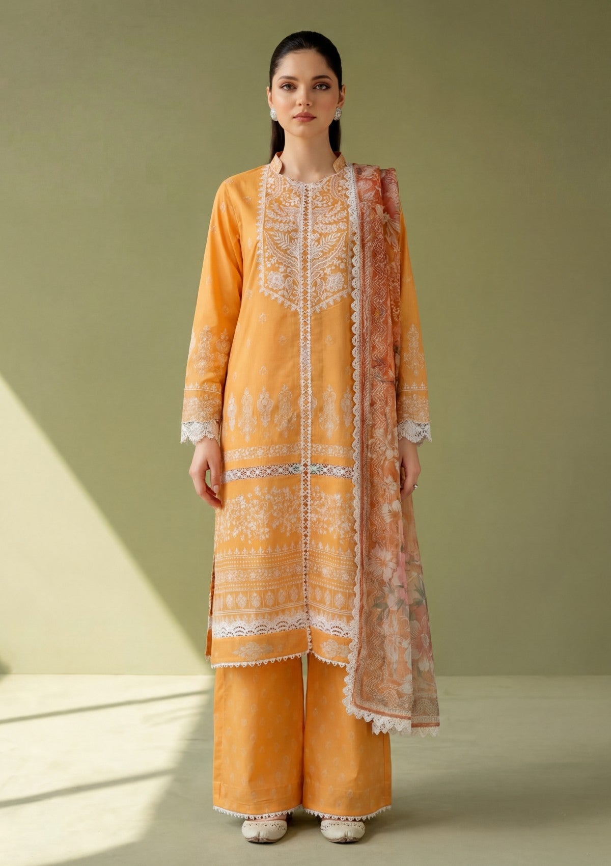 D#03 - BRIGHT ORANGE - Aireen Lawn 26