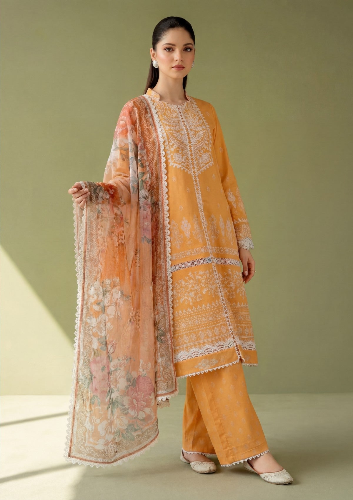 D#03 - BRIGHT ORANGE - Aireen Lawn 26