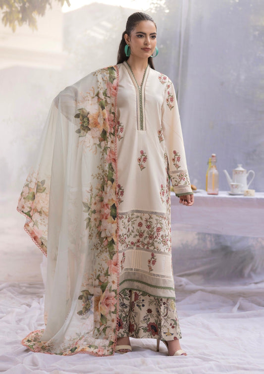 RM#12 - 3 pc - Embroidered - Muse Era - Luxury Lawn 25