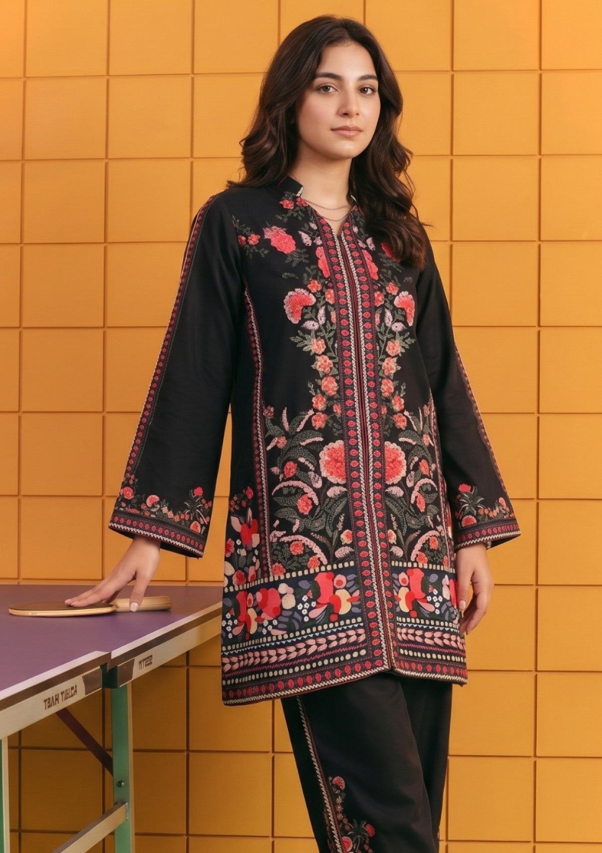 D#06 - Black - Pret - Co-Ord Set - Silk