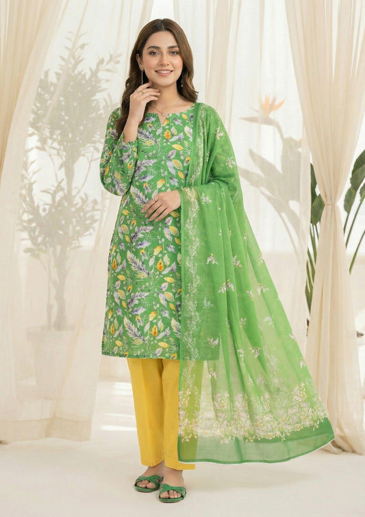 R Prints Lawn 26 Volume 3 - D#21 - Green