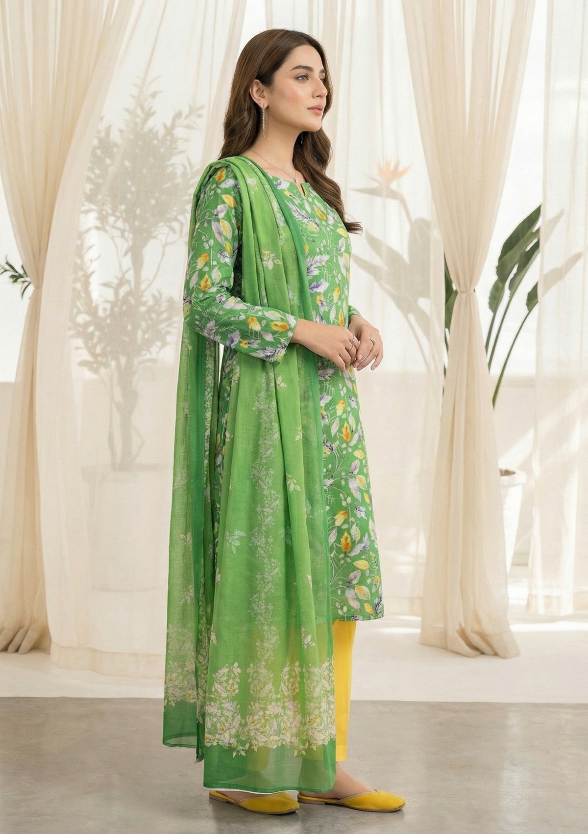 R Prints Lawn 26 Volume 3 - D#21 - Green