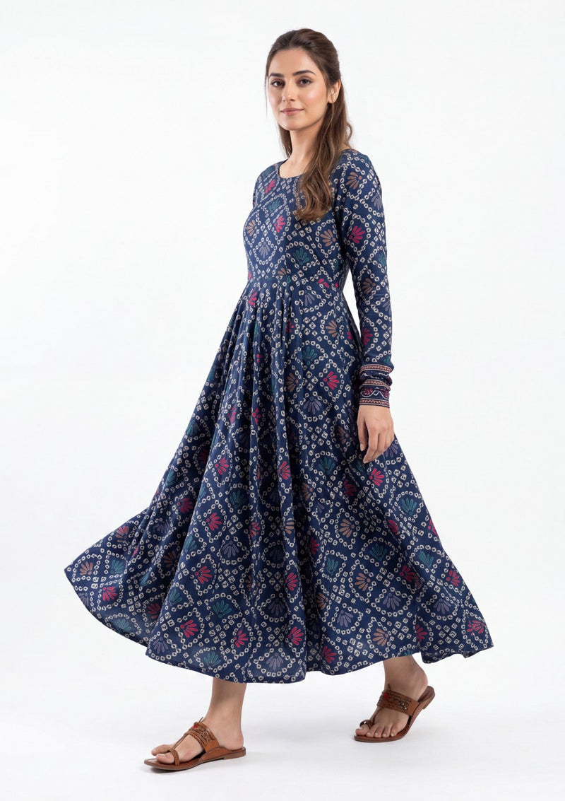 Blue - Digital Printed - Shamoz Silk Formals 26