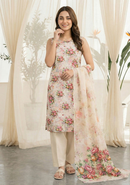 R Prints Lawn 26 Volume 3 - D#40 - Cream